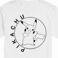 thumbnail image 3 of Pokémon - Pikachu Circle - Men's Short Sleeve Graphic T-Shirt, 3 of 5