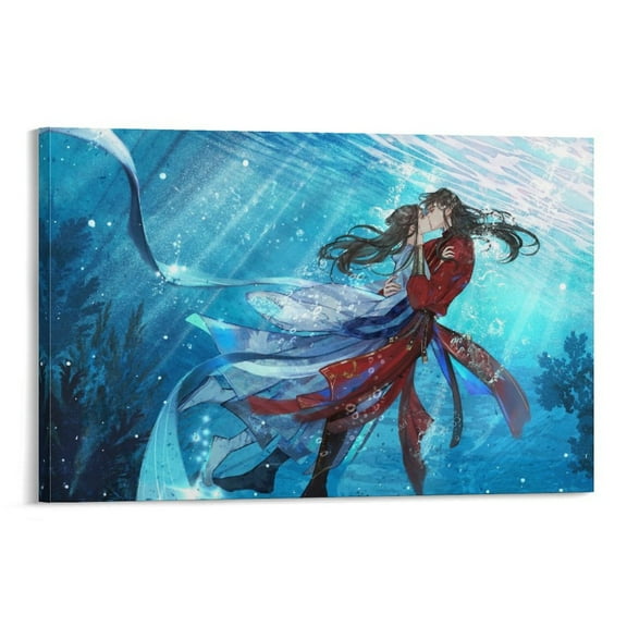 Heaven Official's Blessing Anime Poster (7) Home Decor Poster Wall Art Hanging Picture Print Bedroom Decorative Painting Posters Room Aesthetic 16x24inch(40x60cm)