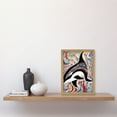 thumbnail image 2 of Modern Folk Art Pattern Orca Whale Artwork Framed Wall Art Print A4, 2 of 4