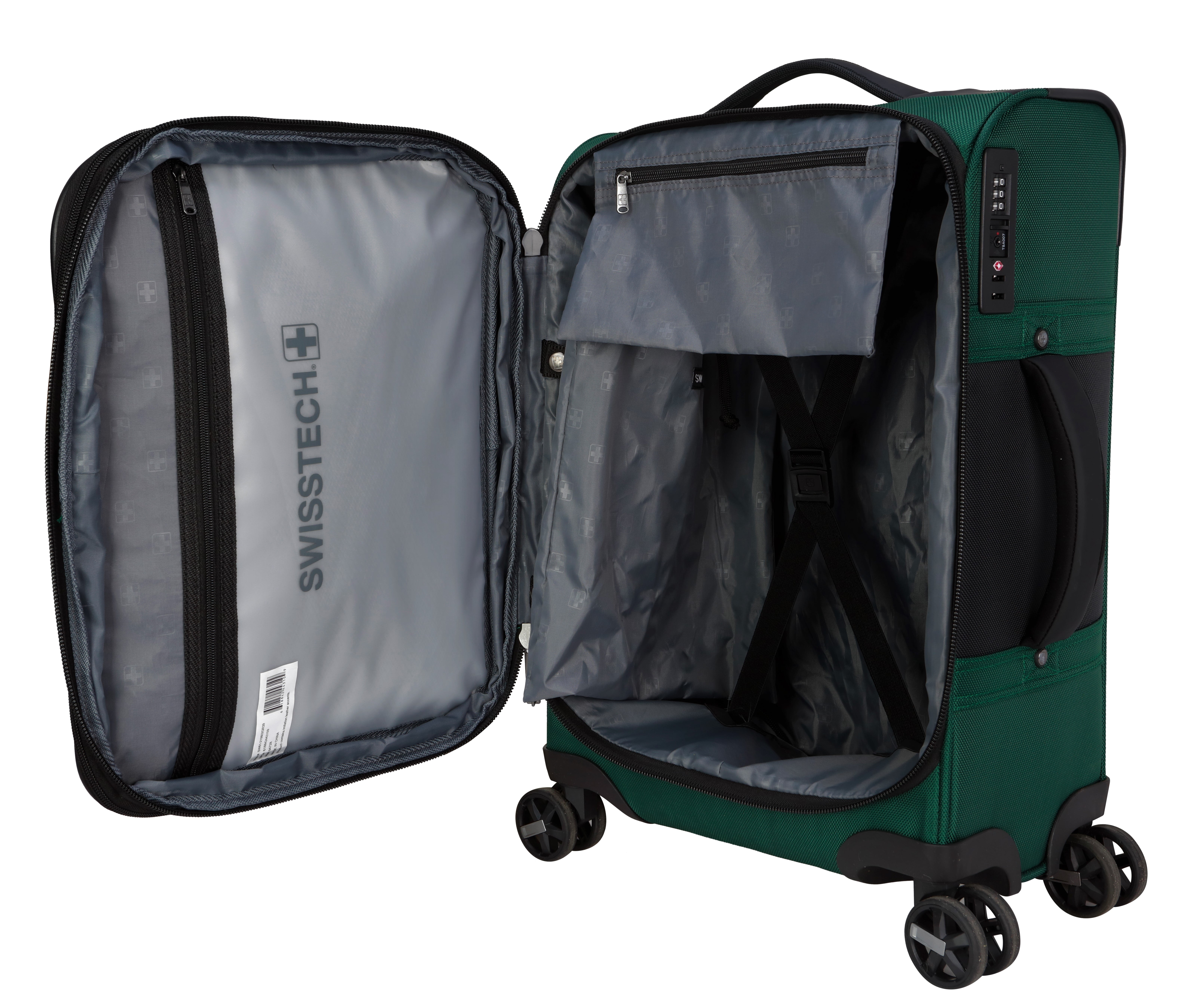 Swiss Tech 28" Softside Checked Luggage, Green