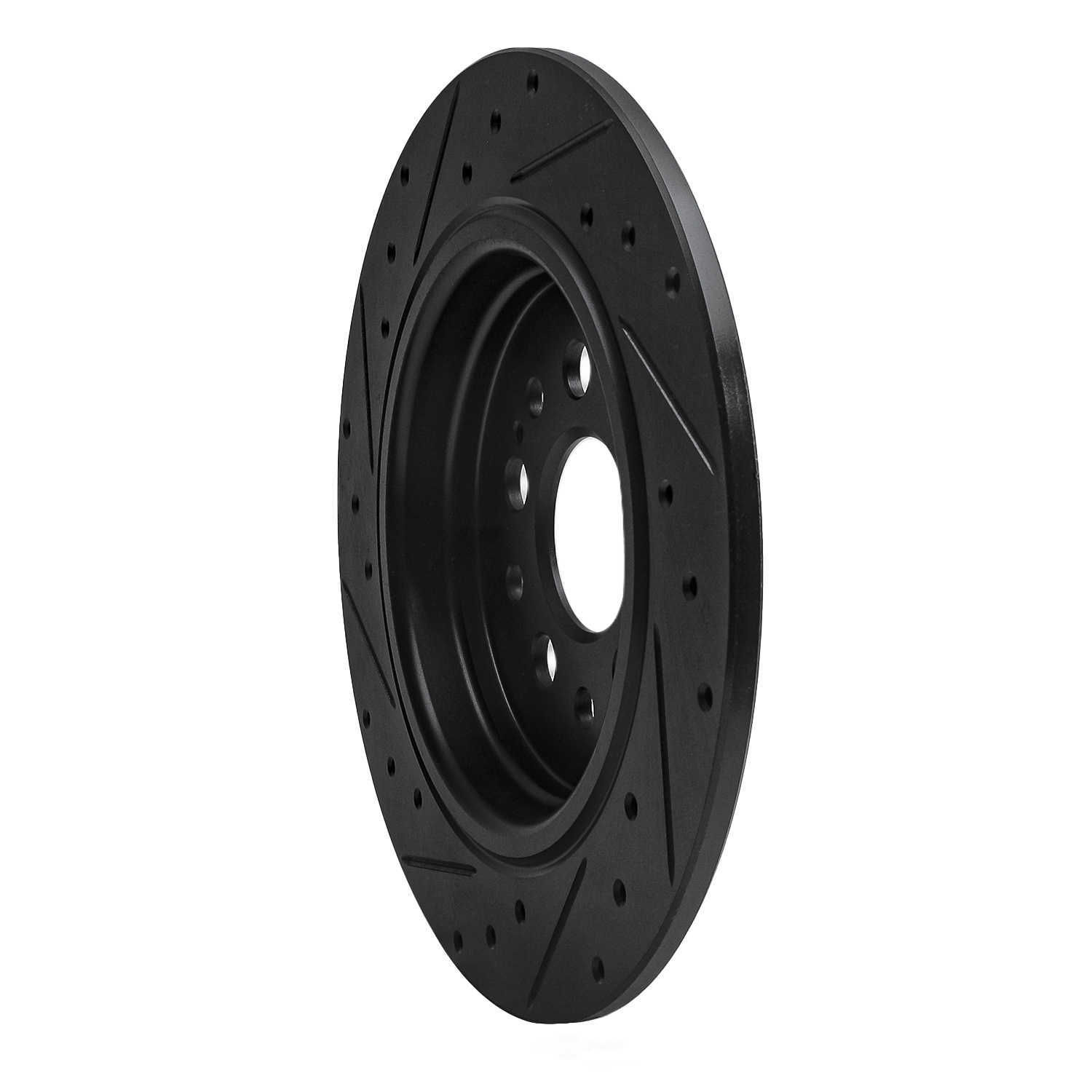 Dynamic Friction Company 633-59070R DFC Brake Rotor - Drilled And Slotted - Black