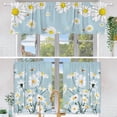 thumbnail image 2 of 3 Pack Daisy Kitchen Curtains 54x36 inch - Curtains for Bedroom as Kitchen Decor and Spring Decorations for The Home, Daisy Kitchen Curtains and Valances Set, 2 of 5