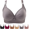 thumbnail image 1 of Newintops 2024 Plus Size Comfortable Underwear Bra, Comfortable and Highly Elastic Wireless Support Bra, 1 of 7