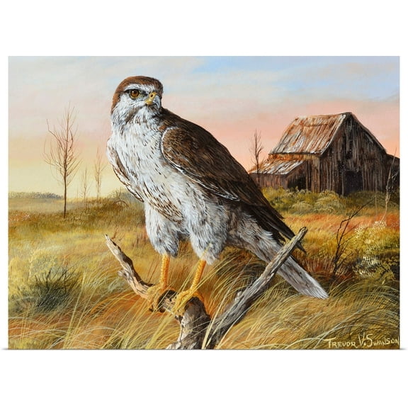 Great BIG Canvas | Rolled Trevor V. Swanson Poster Print entitled Prairie Guardion