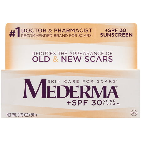 Mederma Scar Cream, +SPF 30, 0.70 Ounce Tube (The Best Scar Treatment Cream)