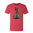 thumbnail image 2 of Colorful Rainbow Sea Turtle Animal Lover Mens Premium Tri Blend T-Shirt, Vintage Red, X-Large, 2 of 3