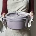 thumbnail image 5 of STAUB Cast Iron 5.5-qt Round Cocotte - Lilac, 5 of 10