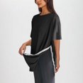 thumbnail image 4 of Timegard Hauts pour Femmes Col Rond Manches Courtes Boutons Latéraux Couleur Unie Confortable Décontracté Blouse Ample Haut, 4 of 8