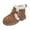 a-Khaki3613, variant on Girls Kids Solid Color Suede Ankle Boots Plush Lined Buckle Strap Flat Traction Sole Shoes For Winter Casual Daily Wear Outdoor Activities Adorable Footwear