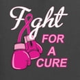 thumbnail image 2 of Wild Bobby, Fight for a Cure Fight Support, Breast Cancer Awareness, Front and Back Unisex Graphic Hoodie Sweatshirt, Charcoal, Large, 2 of 4