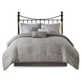 thumbnail image 1 of Madison Park Walter 7-Piece Polyester Printed Seersucker Comforter Set in Gray, 1 of 15