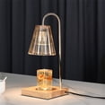thumbnail image 3 of Lámpara de aromaterapia de madera, lámpara de cera derretida, luz de vela derretida regulable moderna, difusor de dormitorio, estufa para dormitorio, decoración de oficina, 3 of 4