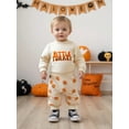 thumbnail image 5 of BemeyourBBs Toddler Baby Thanksgiving Outfit Letter Turkey Sweatshirt and Joggers, 5 of 8