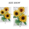 thumbnail image 2 of SKYSONIC Watercolor Sunflowers on White Double-Sided Printed Garden House Sports Flag 28x40in Polyester Decorative Flags for Courtyard Garden Flowerpot, 2 of 7