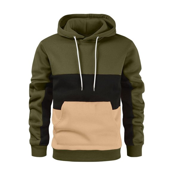 Innerwin Chandail à Capuchon à Cordon Chandail pour Hommes d'Hiver Chaud à Capuche Col Coupe Régulière Style Chandail g TG