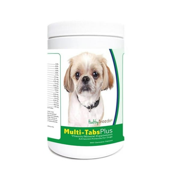 Healthy Breeds 840235176152 Peekapoo Multi-Tabs Plus Chewable Tablets - 365 Count