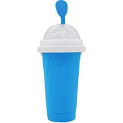 DIY Slushy maker Silica Cup Double Layers Cup Smoothie Pinch Ice Cup Silicone Halloween Magic Cup Portable Squeeze Icy Cup DIY Homemade Quick Frozen Smoothies Ice Cream Maker Milk Shake Maker Cooling