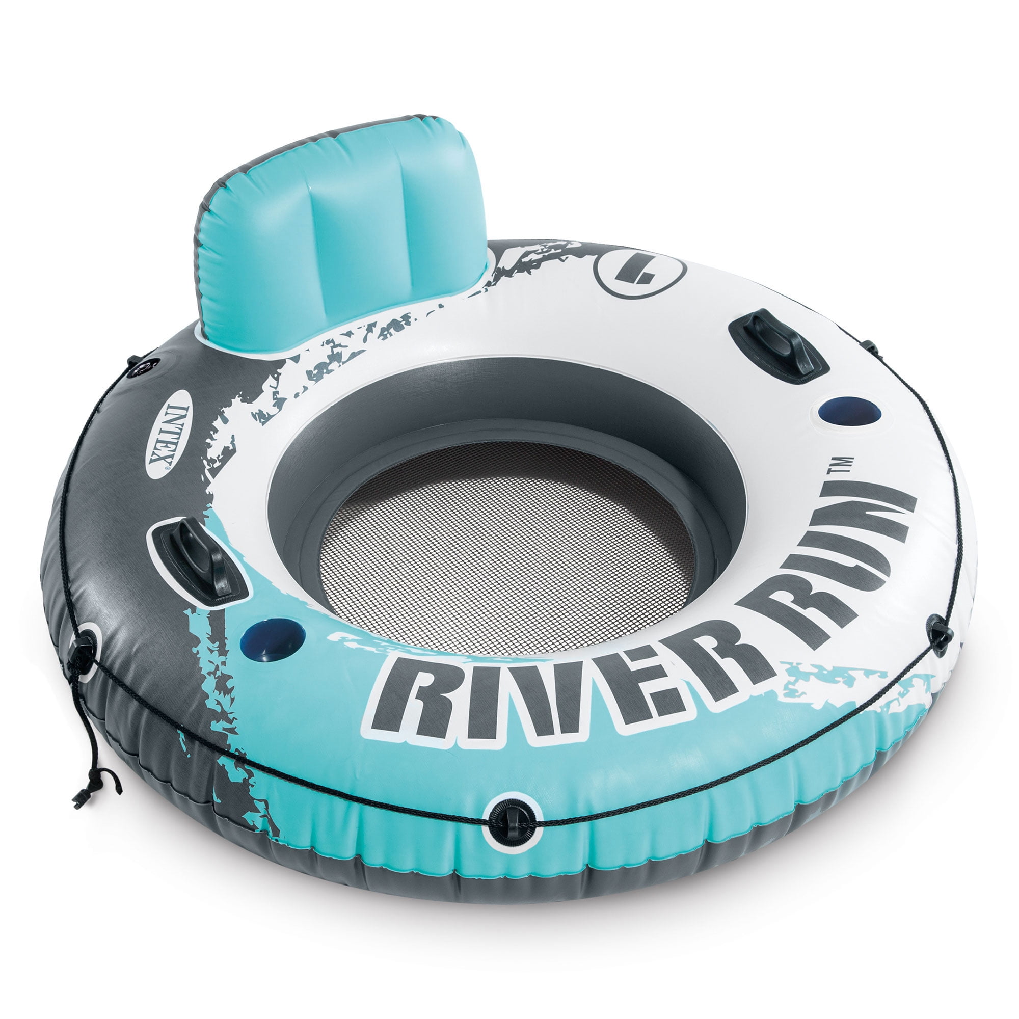 Intex River Run Inflatable Lake Floating Water Tube Lounger, Color