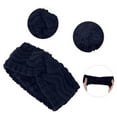 thumbnail image 3 of Unique Bargains 1 Pce Bandeau Confortable Bandeau Croisé Bleu Foncé Violet, 3 of 6