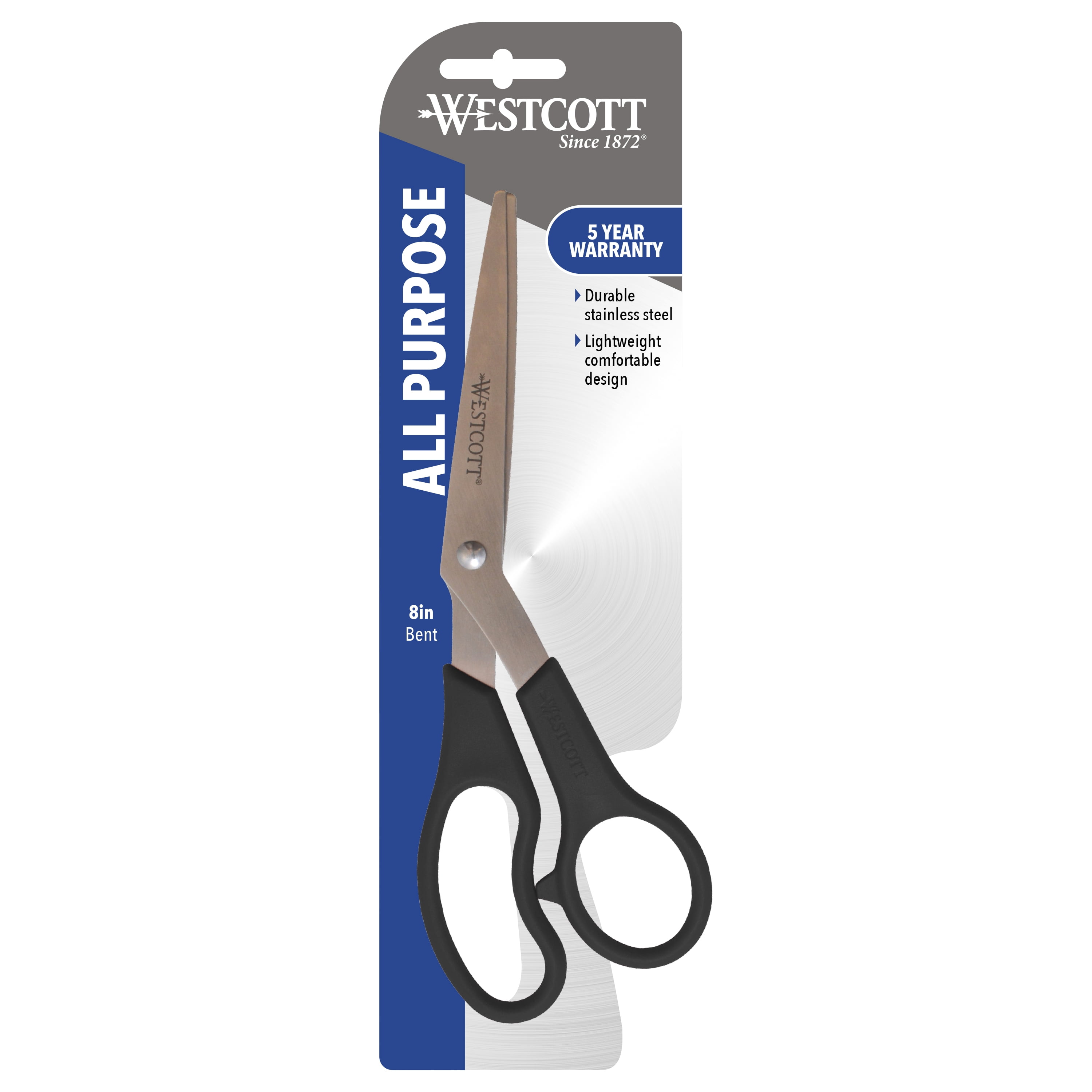 Westcott - Westcott 8 Straight Stainless Steel Glide Scissors, 2 Pk (17906)