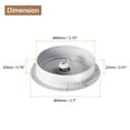 thumbnail image 2 of Uxcell 2Pack 3 Inch Cable Hole Cover ABS Office Desk Cable Wire Cord Grommet, Silver Tone, 2 of 6