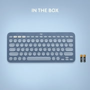 Logitech K380 Multi-Device Bluetooth Keyboard for Mac, Easy-Switch, MacBook Pro, MacBook Air, iMac, iPad Compatible, Blueberry