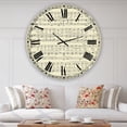 thumbnail image 2 of Designart 'Goodmorning Merry Sunshine Music Score' Large Cottage Wall Clock, 2 of 5