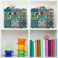 thumbnail image 7 of FREEAMG Collapsible Storage Basket Mexican Talavera Rectangular Storage Bins Baskets Toys Storage Bins with Handles for Bedroom Home Office 2PCS, 7 of 7