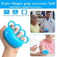 thumbnail image 4 of Intensificador de máquina de ejercicios de mano, pelota de máquina de ejercicios de cuatro dedos y máquina de ejercicios, pelota de compresión para adultos y pelota antiestrés, pelota de tratamie, 4 of 5