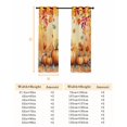 thumbnail image 6 of Fsddascl Orange Pumpkin Fall Blackout Curtains for Bedroom/Living Room, Thermal Insulated Kitchen Curtains, Thanksgiving Maple Eucalyptus Autumn Grommet Darkening Window Treatment Drapes 42"x84"x2, 6 of 6
