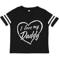 thumbnail image 3 of Inktastic I Love My Daddy in White Chalk Heart Boys or Girls Toddler T-Shirt, 3 of 5