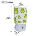 thumbnail image 4 of Cute Frog Night Light LED Dusk to Dawn Auto Sensor Night Lamp Plug-in Nightlight for Bedroom Hallway Kitchen 2 PCs, 4 of 7