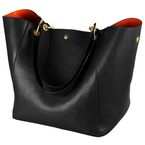 sqlp - Bolso grande de trabajo para mujer, bolsos y bolsos de diseño, bolso grande para mujer, Negro -, Taille unique, Bolso de mano, bolso de mano, bolsos de hombro