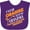 Purple, variant on Inktastic I Wear Orange for My Grandma- Multiple Sclerosis Awareness Boys or Girls Baby Bib