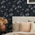 thumbnail image 6 of Tempaper Sun-Bleached Floral Midnight Peel and Stick Wallpaper, 20.5" x 16.5', 6 of 7