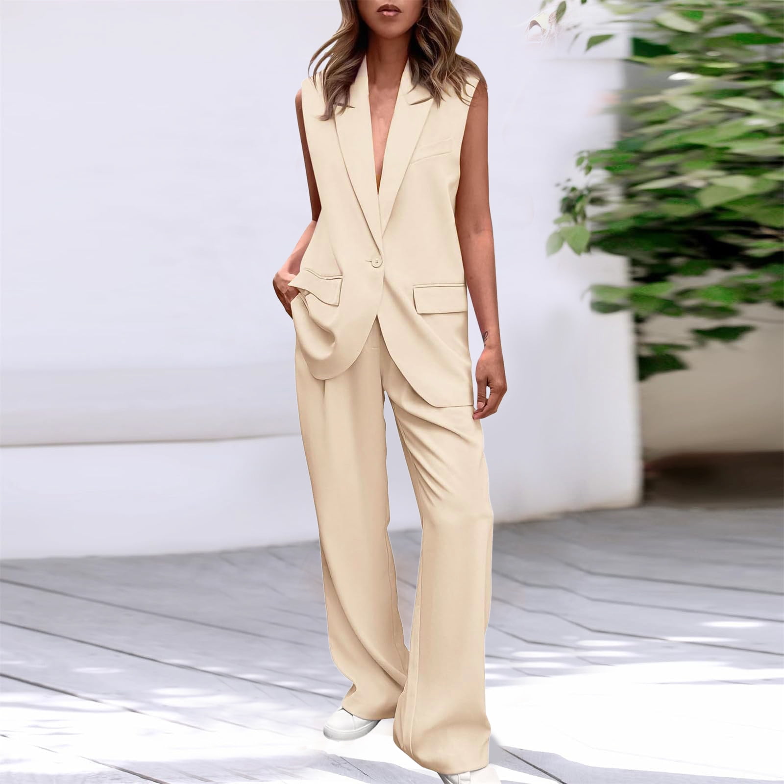 Wide Leg Womens Trouser Suit For Wedding Guest Trouser Outfits Wide Leg Trouser  Suit Wedding Spring