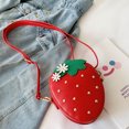thumbnail image 7 of Women Cute Strawberry Purse Cartoon Messenger Crossbody Handbag Women Outdoor Casual Daily Use Shoulder Bag Small Coin Wallet, 7 of 7