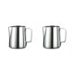 thumbnail image 3 of Kearding Jarra para espumar leche de acero inoxidable, café Espresso, Barista, artesanía, latte, capuchino, taza para crema de leche, jarra para espumar 7*8.5 cm 2piezas Kearding CBP080354, 3 of 5
