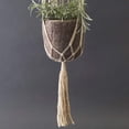 thumbnail image 3 of Grey Felt Hanging Succulent Planter Set, 3 of 4
