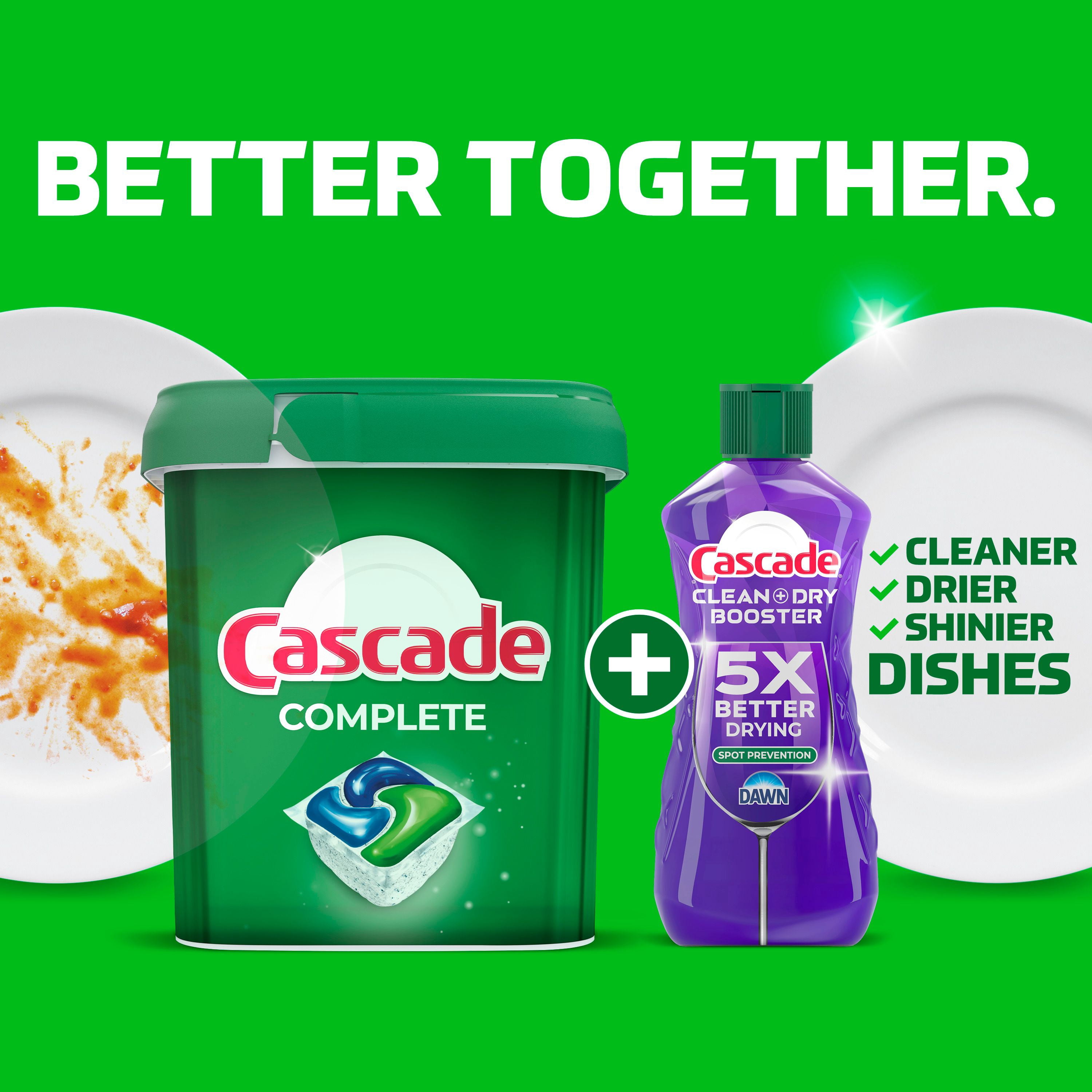 Cascade Complete Action Pacs, Dishwasher Detergent, Fresh 45CT