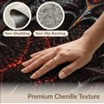 thumbnail image 6 of ODIKA 4'x6' Washable Area Rug Black Red Fiery and Gothic Design Intricate Spiked Circle on for Home Office, Under Desk, Non-Slip Chair-Friendly, Flatwoven, 6 of 7