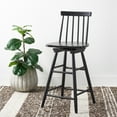 thumbnail image 4 of SAFAVIEH Quai Modern Style Swivel Counter Stool, Grey (16.9 in. W x 16.7 in. D x 39.8 in. H), 4 of 5