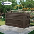 thumbnail image 4 of Suncast Coffre de Rangement de Patio Extérieur de 73 Gallons avec Poignées et Siège, Java (Lot de 2), 4 of 8