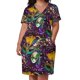 thumbnail image 2 of Vestido de verano con bolsillos sueltos y escote en V para carnaval de Mardi Gras, vestido diario para mujer, vestido elegante de verano para invitadas de boda., 2 of 6