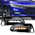 thumbnail image 2 of LED Daytime Running Lights for Accord 2018-2020 White DRL Amber Turn Signal Lamps Blue Night Headlight, 2 of 4