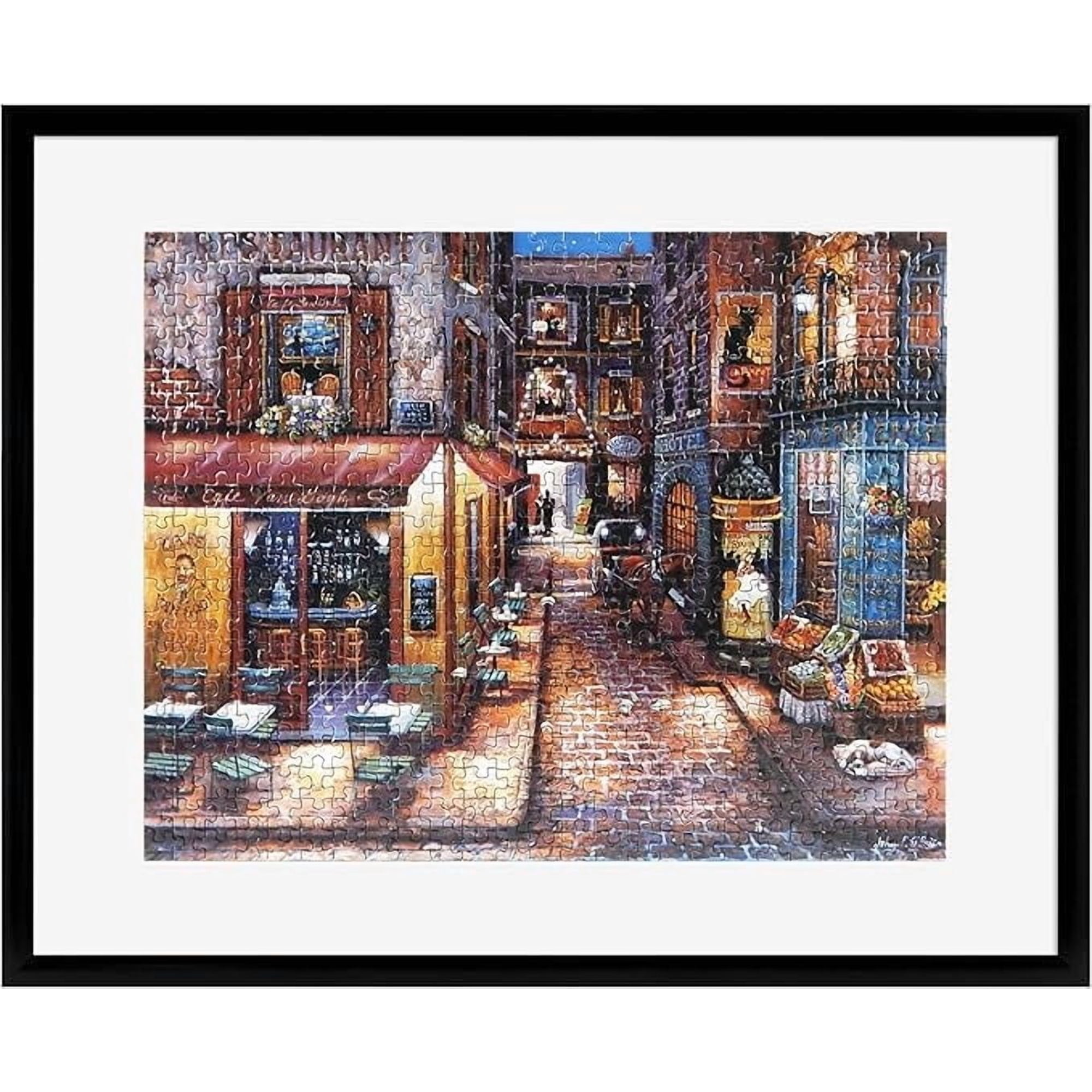 MCS 24x30 Puzzle Frame, Black Frame for Finished Puzzles, Vertical & Horizontal Wall-Mounted Large Picture Frame for Puzzle Display & Preservation (1-Pack)