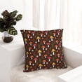 thumbnail image 6 of Pofeuu Woodland Mushroom with Flowers and Berries Print Double-sided plush pillowcase Square Throw Pillow Covers Pillows Cover for Living Room Bedroom Sofa Couch Cushion Cover（No pillow core）-26"x26", 6 of 7