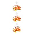 thumbnail image 3 of Yuarrent Decoración de Navidad Ventana Colgante Colgante Árbol de Navidad Tienda de vacaciones Sucker Lamp Light, Airplane Santa avion papa noel 3piezas, 3 of 6