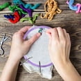 thumbnail image 2 of Miangastore 2pcs Mini Cross-stitch Embroidery Embroidery Frame Ring DIY Crafts, 2 of 8