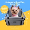 thumbnail image 6 of Petbobi Dog Car Booster Seat Portable Holiday Gift Breathable Bag with Seat Belt Dog Carrier Safety Stable for Travel with Clip on Leash and Storage Pocket, 6 of 7
